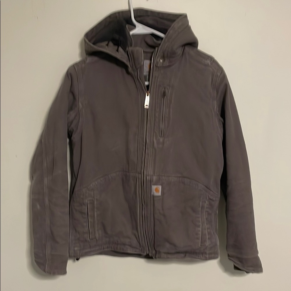 Carhartt Gray Hooded Jacket